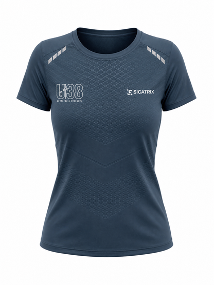 SICATRIX - U38 KETTLEBELL STRENGTH | Women's Collab Performance T-Shirt