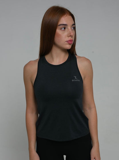 Sicatrix Women's Elite Athletic Fit Racer Vest — Gym Training Top