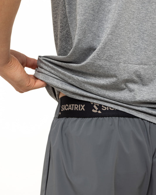 Elite 2-in-1 Training Shorts Grey