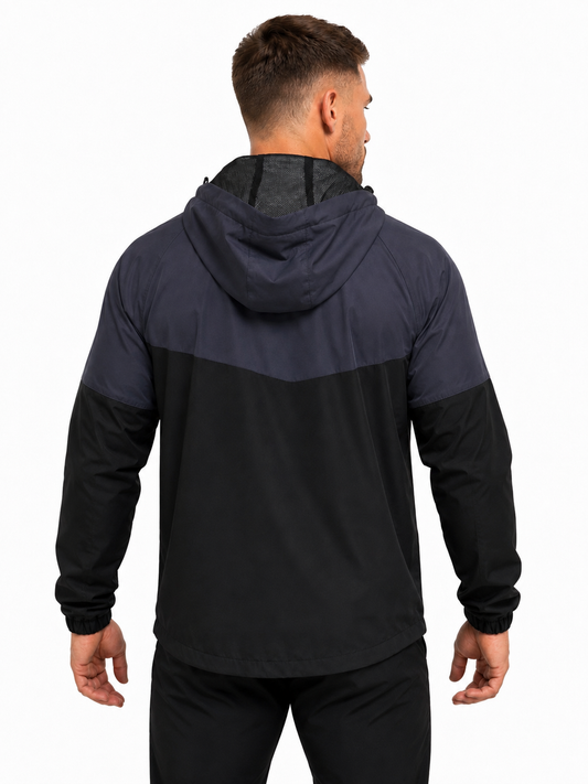 Sicatrix Men's Zero Hour Windbreaker Jacket Black/Blue