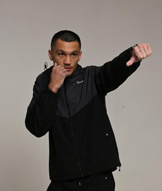 MENS ZERO HOUR WINDBREAKER - BLACK/BLUE