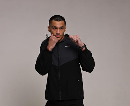 Sicatrix Men's Zero Hour Windbreaker Jacket — Black/Blue